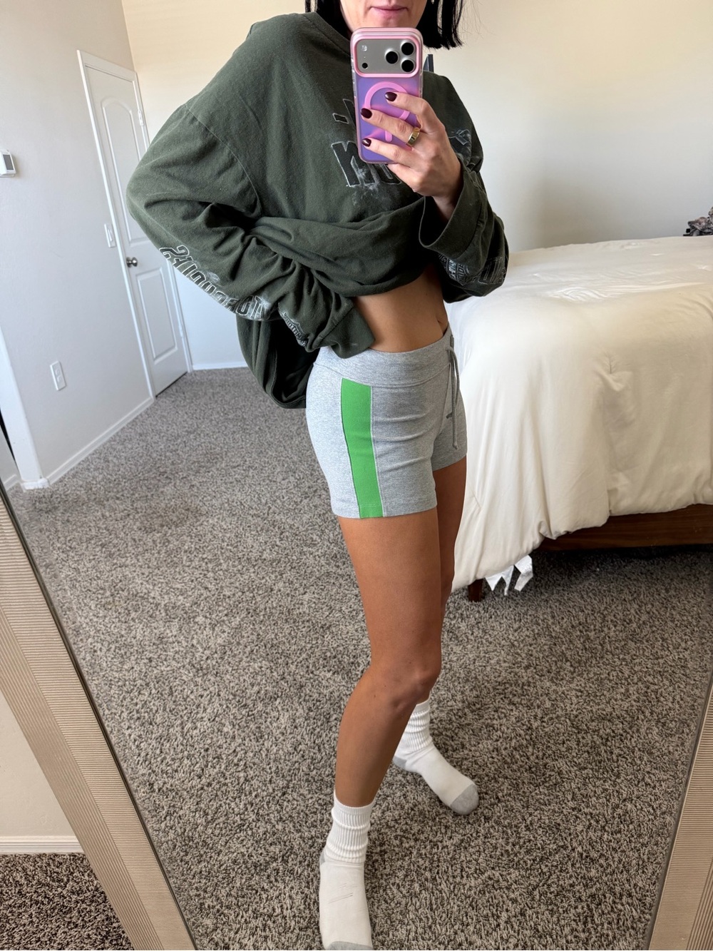 Y2K athletic shorts